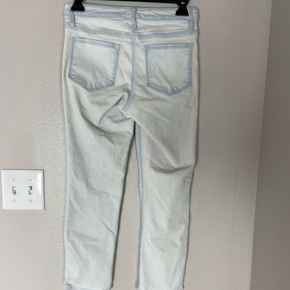 Athleta Light Wash Scultpec Straight Leg Jeans 2 Petite - Picture 6 of 7